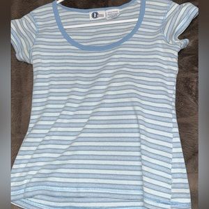 Size Medium , blue & white stripes